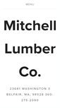 Mobile Screenshot of mitchelllumberco.com