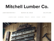Tablet Screenshot of mitchelllumberco.com